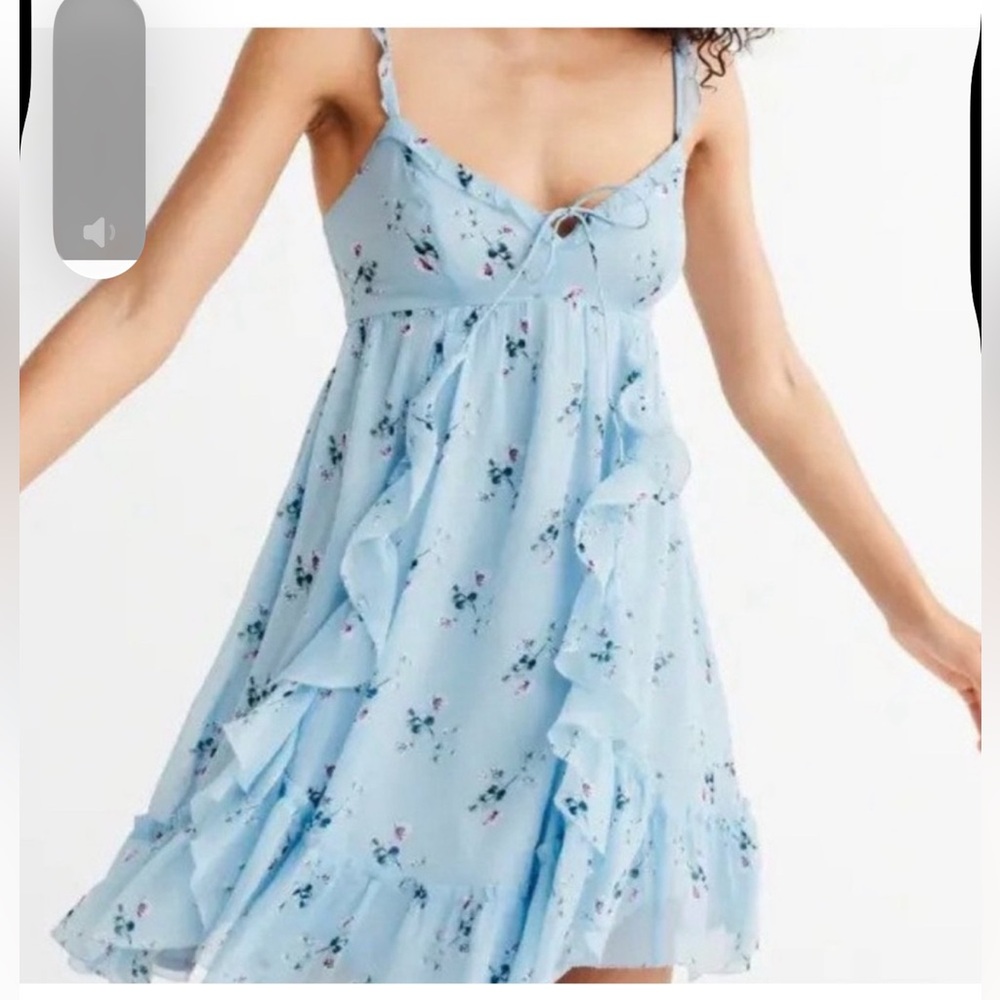 Abercrombie & Fitch Light Blue Floral Dress